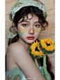 花与少女 头像构图参... - @画境CG学园的微博 - 微博