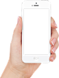 Apple iphone in hand transparent PNG image