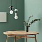 Pendant lamp / contemporary / glass / ash - JUNIT - Schneid