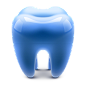 蓝色的牙齿图标 iconpng.com #素材#