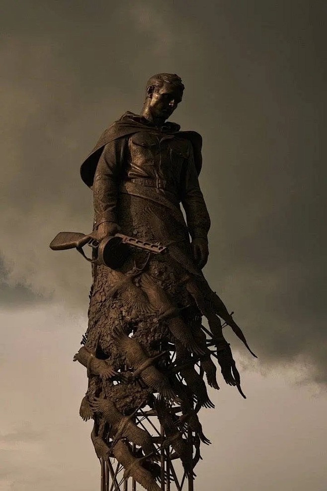 我记得俄罗斯勒热夫战役的纪念雕塑当时爆出...