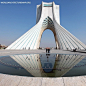 德黑蘭的地標ー自由紀念碑。 #景点#