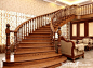 别墅大厅木楼梯图片—土拨鼠装饰设计门户