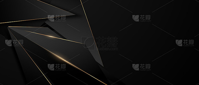 美丽的金色黑色海报在抽象的背景与VIP高...