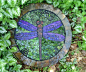 Mosaic Dragonfly Stepping Stone by siriusmosaics, via Flickr