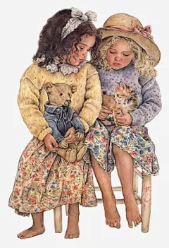 思考的小孩高清素材 卡通人物 可爱 小孩 插画 欧美 免抠png 设计图片 免费下载