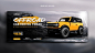 Offroad car rental promotion social media facebook cover template