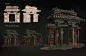 Demon's Paradise - Gate to Inner Jokhang , la p. : The gate that comes before the entrance to the Rot cave in Jokhang Temple. Putting together a larger environment piece with this little callout soon (: