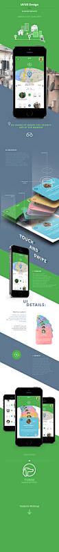 Green Spy Concept : Hi everyone. I've recently done a small concept of an app called Green Spy. The app consists of just a couple of screens and simply allows to track the current location of your followers on the map. Take a look at the home screen GIF a