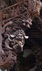 中国古建筑细节欣赏——木雕。