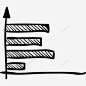 统计图形的横杠图标 创意素材
