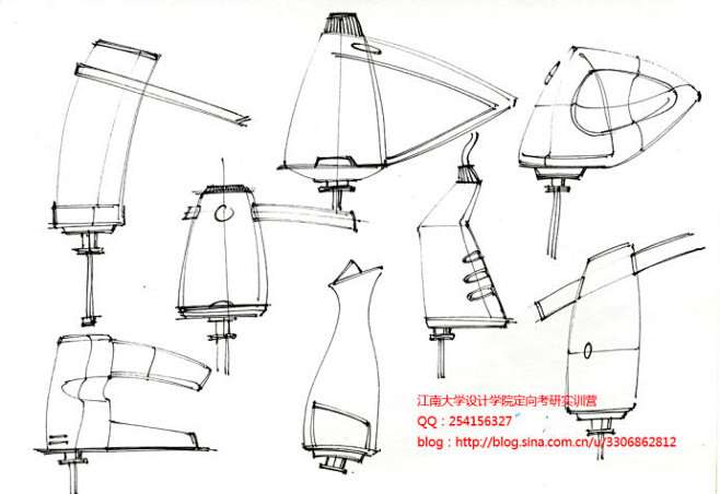 [转载]考研工业设计手绘阶段练习一：线条...