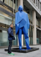 Xavier Veilhan’s first permanent public sculpture in the US. Located 53rd Street and 1330 av of the Americas (NYC), nearby the MOMA.: 