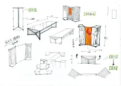 手绘室内空间_展具展台设计