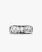 Cairo Wrap Band Ring in Sterling Silver, 8mm