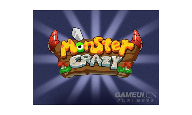 英文游戏logo Monster Cra...