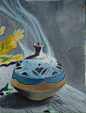 水粉·香炉（照图片画）