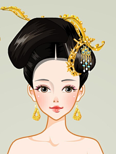 古代女子发型头饰leo突突突采集到头冠采集duitang.