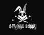 StrangeBunny 兔子 骷髅头 动物 黑白色 萝卜 古怪 邪恶 商标设计  图标 图形 标志 logo 国外 外国 国内 品牌 设计 创意 欣赏