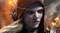 General 2844x1600 World of Warcraft Sylvanas Windrunner Warcraft horde red eyes white hair World of Warcraft: Battle for Azeroth video games CG CGI digital art archer elven Forsaken (character)