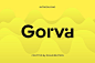 Gorva现代无衬线断线创意logo设计英文字体下载-topimage