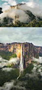 委内瑞拉天使瀑布，落差达979米，是世界上落差最高的瀑布。位于委内瑞拉东南部、卡罗尼河支流卡劳河(Carrao)源流丘伦河(Churun)上，当地人取名为“出龙”。酷旅图 http://www.coollvtu.com 
