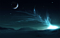 General 1280x800 space art landscape night digital art Moon