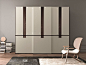 LACQUERED WARDROBE WITH SLIDING DOORS SKYLINE COLLECTION BY SMA MOBILI