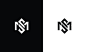 MS Logo. SM Vector Graphic Branding Letter Element.
