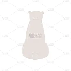 白色,平坦的,绘画插图,矢量,看风景,动物背脊,熊,分离着色,南极洲,坐