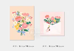 阿干杂货铺 | 插画手绘卡片小花朵 小贺卡装饰ins风清新明信片-淘宝网