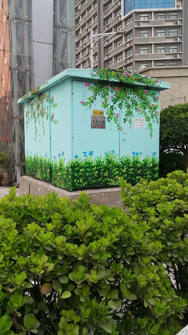 创意彩绘让配电箱成靓丽风景