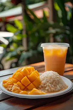 美味泰国菜芒果糯米饭