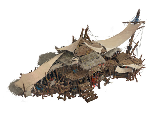 Concept art of a vil...