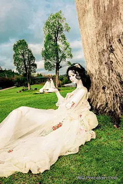 Largest Porcelain Doll世界最大陶瓷人偶，属于WQ Porcelain Doll，是由省工艺美术师汪楚和邓嘉琦共同创造的艺术陶瓷人偶品牌，源自中国景德镇，极具东方艺术特色。人偶采用了球关节的结构理论，四肢及躯干还有各个关节是均为瓷制成，以景德镇传统制瓷技艺，高温细白瓷为载体，纷繁多样的陶瓷技法为特色，呈现出肤若凝脂，美轮美奂的瓷制人形，是陶瓷艺术与人偶形态的完美融合。