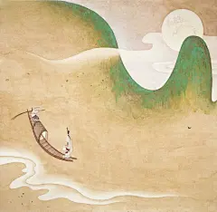 陈全胜《洛神赋》再现神迹
曹植写出《洛神赋》奇文后，前有顾恺之，后有陈全胜，妙笔丹青为此赋大添其彩。
今天分享的《洛神赋》组画共12幅，由山东画家陈全胜1988年创作，整体看来属于装饰类艺术风格。
他运用高古游丝描和行云流水描，突出人物形体之美，处处动感十足。色彩上也师法了敦煌壁画，绚丽而浑厚，构图有时候很饱满有时候又有大量留白，节奏跌宕起伏。