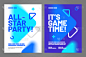 layout poster template design for sport event