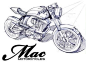 Mac motorcycle concept sketch | sketch | Pinterest