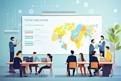 老师上课教育学习扁平风插画