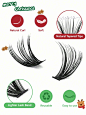 SANISHI 812 Pcs D Curl Christmas Eyelash Kit SANISHI Eyelash Extension Kit DIY Eyelash Extension Kit Includes 3 Trays Of Eyelash Bond & Seal Eyelash Remover Eyelash Applicator Eyelash Curler (D-10-16mix) | SHEIN USA