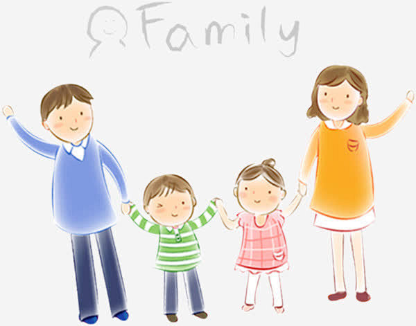 卡通一家人