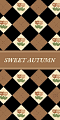 This may contain: a black and brown book cover with flowers on it's side, the words sweet autumn
