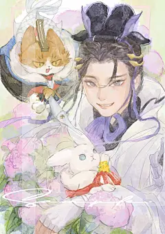 这画风绝了，是看过的最可爱的古风插画（ - 小红书
