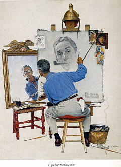 两枚鱼采集到插画大师-诺曼·洛克威尔（Norman Rockwell)