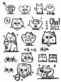 插画｜草稿｜元宝猫草图