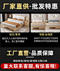 实木床现代简约1.5米双人床1.8m经济型储物床架出租房用1.2单人床-tmall.com天猫