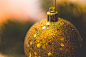 Glitter Christmas Decoration Close Up Free Image Download