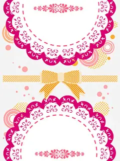 蝴蝶结信纸设计免抠素材 页面网页 平面电商 创意素材 png素材