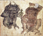 Mehmed Siyah Kalem （15世纪土耳其或伊朗），无法考证确切时代背景和身份的壁画家，看到同一时代慵懒，浪漫，田园诗般的波斯艺术，这些作品可以称得上离经叛道。