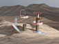L O T S : Sand is composed by lots of different and unique grains classified by size and shape, in configurations that range from oblong and sharply angular to nearly spherical and smooth. What happened when we try to create big shapes inspired in the san